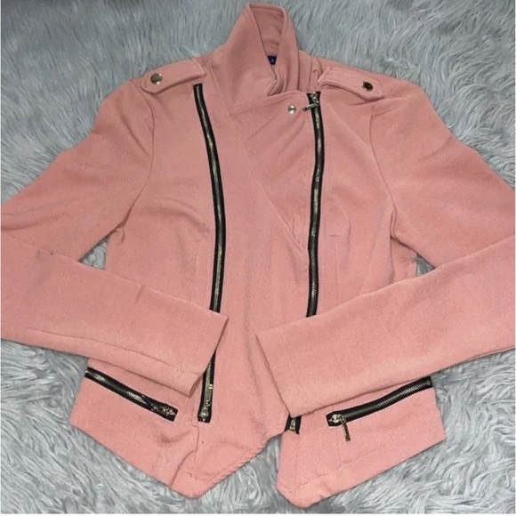 Pink zip up jacket - Picture 1 of 4